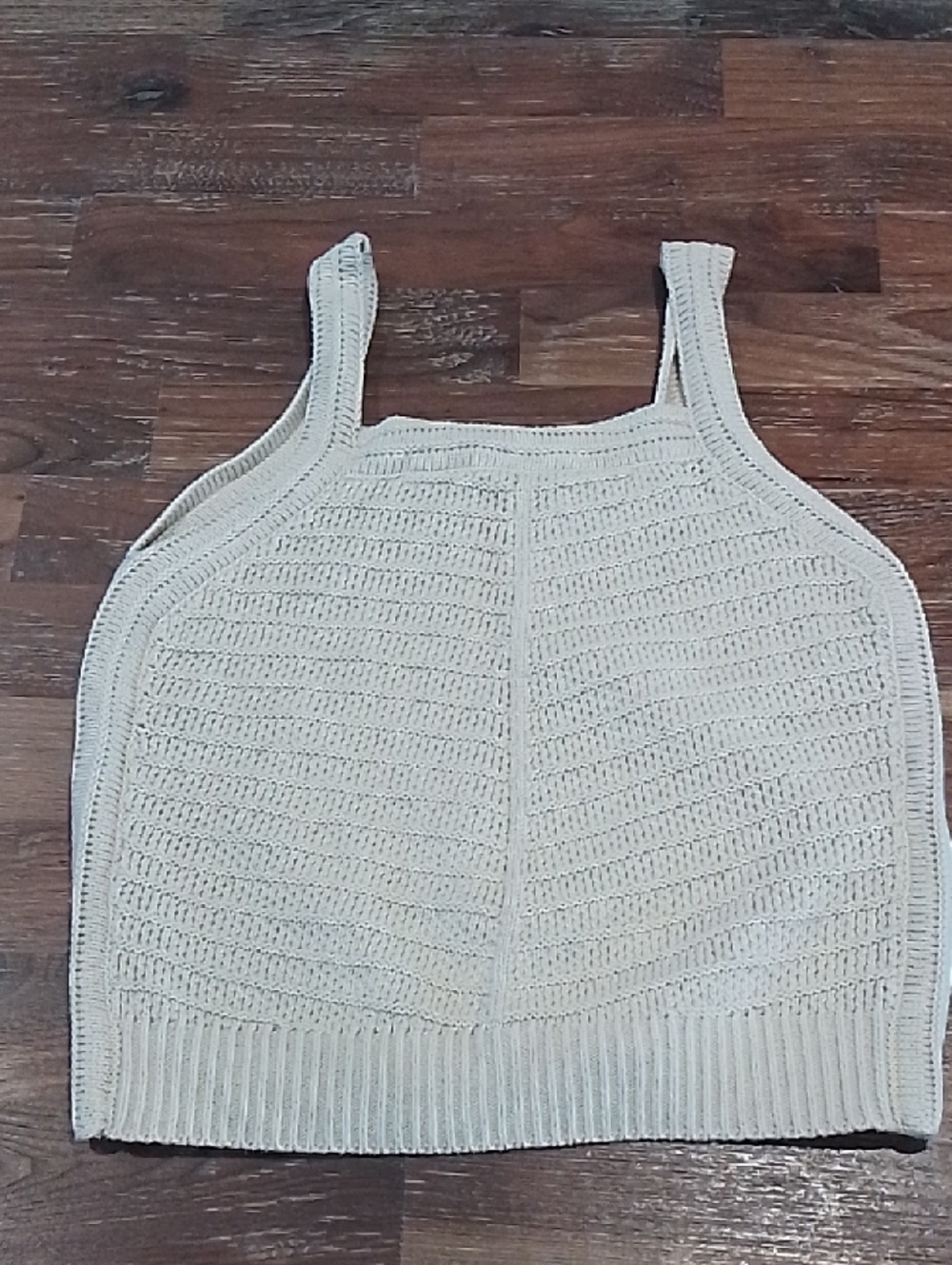 Marled Cream Knit Top Tank